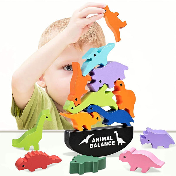 Wooden Animal Stacking Tower