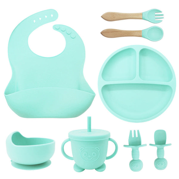 8-Piece Silicone Mealtime Training Set