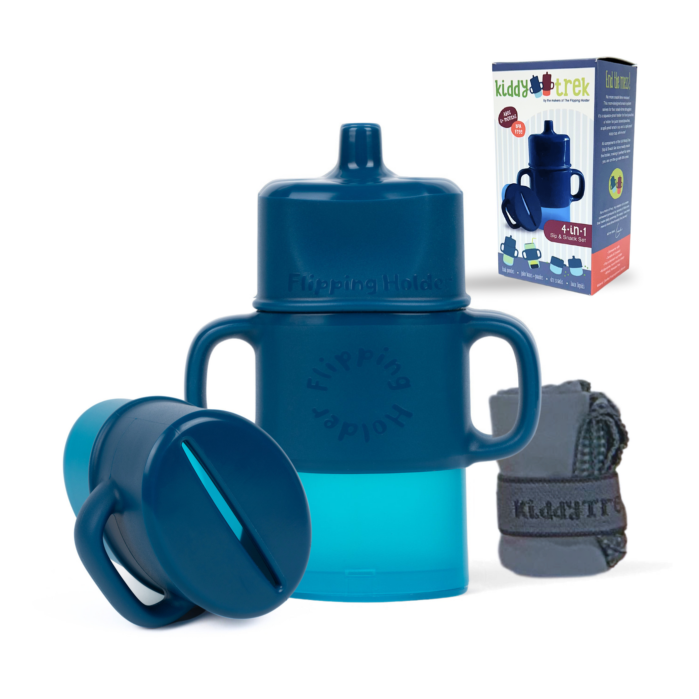 KiddyTrek 4-in-1 Sip & Snack Training Set