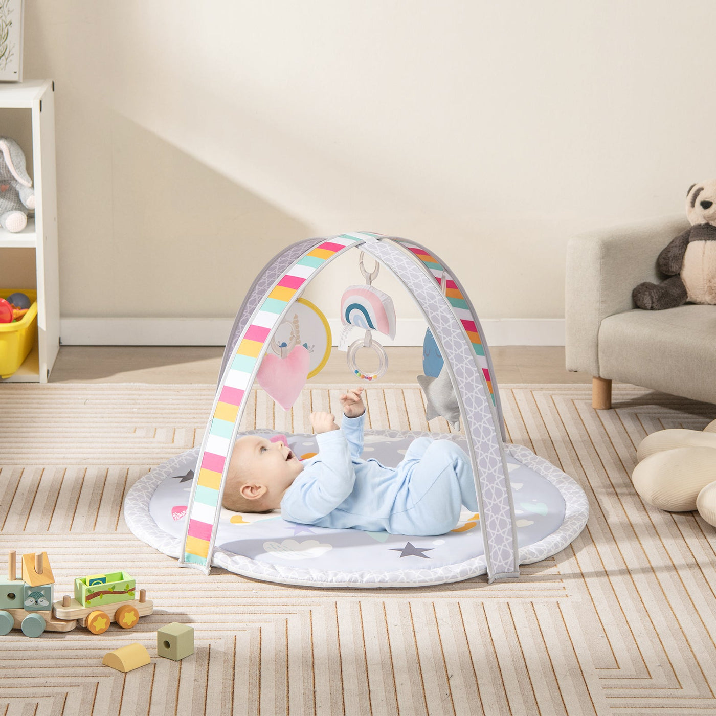 7-in-1 Baby Play Gym & Tummy Time Mat